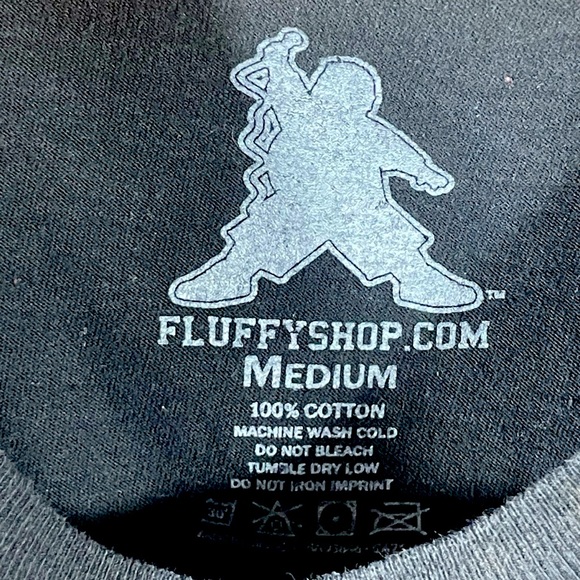 I’m Not Fat I’m Fluffy Men’s/ Unisex Graphic Short Sleeve T-Shirt Size M - Picture 3 of 6